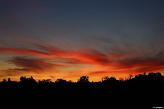 Sonnenuntergang in Gedern. (Credits: astropage.eu)