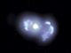 VLBA-Kompositbild von der Galaxie TXS 0128+554. (Credits: Lister, et al.; Sophia Dagnello, NRAO / AUI / NSF)
