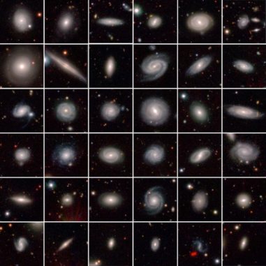 Eine Auswahl der 7.000 untersuchten Galaxien. (Credits: GAMA Survey Team, ICRAR / UWA) Eine Auswahl der 7.000 untersuchten Galaxien. (Credits: GAMA Survey Team, ICRAR / UWA)
