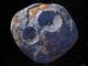 Der massereiche Asteroid 16 Psyche. (Credits: Courtesy of Maxar / ASU/P. Rubin / NASA / JPL-Caltech)