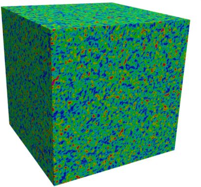 Computersimulation der komplexen Struktur einer Strömungsturbulenz. (Credits: University of Illinois at Urbana-Champaign)