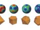 Majorana-Konstellationen von einigen der quantenartigsten Zustände in verschiedenen Dimensionen. (Credits: Luis L. Sánchez Soto)