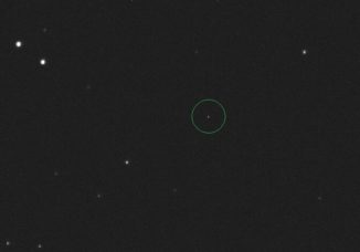 Eine Aufnahme des neu entdeckten Asteroiden mit der temporären Bezeichnung ALA2xH vom 18. November 2020. (Credit: University of Western Ontario)