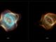 Der Stingray-Nebel, aufgenommen vom Weltraumteleskop Hubble in den Jahren 1996 und 2016. (Credits: NASA, ESA, B. Balick (University of Washington), M. Guerrero (Instituto de Astrofísica de Andalucía), and G. Ramos-Larios (Universidad de Guadalajara))