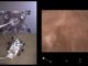 Ausschnitt aus dem Video von der Landung des Rovers Perseverance auf dem Mars. (Credits: NASA / JPL-Caltech)