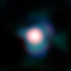 Der Riesenstern Beteigeuze, aufgenommen vom Very Large Telescope (VLT) der Europäischen Südsternwarte. (Credits: ESO and P. Kervella)