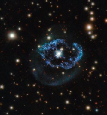 Abell 78, basierend auf Daten des Hubble-Teleskops und des PANSTARRS-Teleskops. (Credits: ESA / Hubble & NASA, M. Guerrero; Acknowledgement: Judy Schmidt) Abell 78, basierend auf Daten des Hubble-Teleskops und des PANSTARRS-Teleskops. (Credits: ESA / Hubble & NASA, M. Guerrero; Acknowledgement: Judy Schmidt)