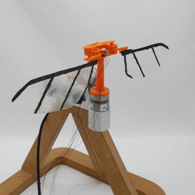 Ein Flügelschlagmechanismus aus einem 3D-Drucker. (Credits: University of South Australia / Blake McIvor)