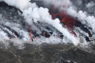 Ein Lavastrom am Kilauea auf Hawaii, aufgenommen am 5. August 2018. (Credits: USGS)