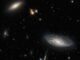 Ein Teil des Perseus-Galaxienhaufens, aufgenommen vom Weltraumteleskop Hubble. (Credits: ESA / Hubble & NASA, W. Harris; Acknowledgement: L. Shatz)