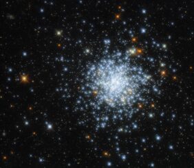 Hubble-Aufnahme des offenen Sternhaufens NGC 2164 in der Großen Magellanschen Wolke. (Credits: ESA / Hubble & NASA, J. Kalirai, A. Milone)