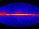 Der Himmel im Gammastrahlungsbereich, basierend auf Daten des Weltraumteleskops Fermi. (Credits: NASA / DOE / Fermi LAT Collaboration)
