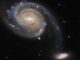 Hubble-Aufnahme des Galaxienpaars Arp 86. (Credits: ESA / Hubble and NASA, Dark Energy Survey, J. Dalcanton)