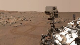Der NASA-Rover Perseverance sucht auf dem Mars nach Anzeichen für frühzeitliches Leben. (Credit: NASA / JPL-Caltech / MSSS)