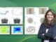 Die Physikerin Fatima Ebrahimi mit computergenerierten Diagrammen über Akkretionsscheiben und Plasma. (Credits: Collage by Kiran Sudarsanan / PPPL)