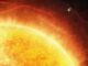Künstlerische Darstellung der Parker Solar Probe beim Flug durch die Korona der Sonne. (Credits: NASA's Goddard Space Flight Center / Joy Ng)
