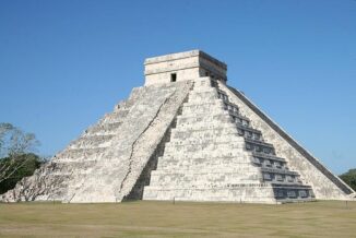 Die Pyramide im mexikanischen Bundesstaat Yucatan wurde von der präkolumbianischen Maya-Zivilisation zwischen dem 8. und dem 12. Jahrhundert errichtet. (Credits: Alastair Rae)