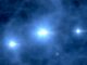 Illustration der ersten Sterne im Universum. (Credits: NASA / WMAP Science Team)