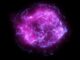 Der Supernova-Überrest Cassiopeia A, basierend auf Daten des Imaging X-ray Polarimetry Explorer (Magenta) und des Weltraumteleskops Chandra (Blau). (Credits: NASA / CXC / SAO / IXPE)