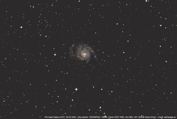 Die Feuerrad-Galaxie M101. (Credits: astropage.eu)