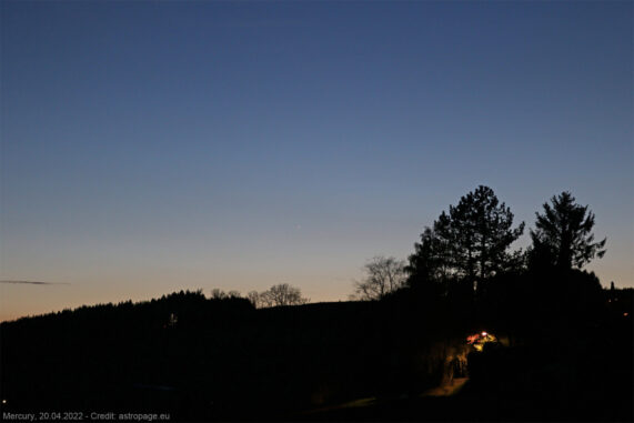 Merkur, 20.04.2022. (Credits: astropage.eu)