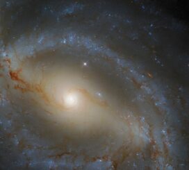 Hubble-Aufnahme der Spiralgalaxie NGC 5921. (Credits: ESA / Hubble & NASA, J. Walsh; Acknowledgement: R. Colombari)