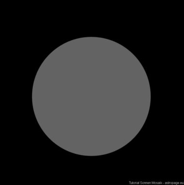 Sonne Weißlicht Mosaik Tutorial, Schritt 1. (Credits: astropage.eu)