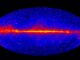 Gamma-Karte des Himmels, basierend auf Daten des Weltraumteleskops Fermi. (Credits: NASA / DOE / Fermi LAT Collaboration)