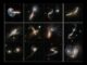 Beispiele für interagierende Galaxien, die sich in einem Kollisionsprozess befinden und gezeitenbedingte Strukturveränderungen aufweisen. (Credits: NASA, ESA, the Hubble Heritage Team (STScI / AURA)-ESA / Hubble Collaboration and A. Evans (University of Virginia, Charlottesville / NRAO / Stony Brook University), K. Noll (STScI), and J. Westphal (Caltech))