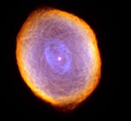 Der planetarische Nebel IC 418, aufgenommen vom Weltraumteleskop Hubble. (Credits: NASA and The Hubble Heritage Team (STScI / AURA))