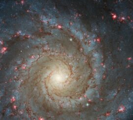 Hubble-Aufnahme der Spiralgalaxie M74. (Credits: ESA / Hubble & NASA, R. Chandar)