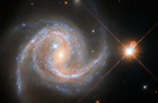 Hubble-Aufnahme der Spiralgalaxie NGC 5495. (Credits: ESA / Hubble & NASA, J. Greene; Acknowledgement: R. Colombari)