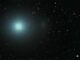 Die Zwerggalaxie Leo I ist das unscheinbare Fleckchen rechts neben dem Stern Regulus. (Credits: Wikipedia / Scott Anttila / CC BY-SA 2.5)