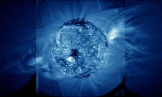 Die Sonne in ultravioletten Wellenlängen. (Credits: Courtesy of NOAA / SwRI)