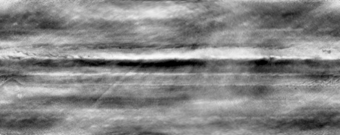 Details eines VLA-Bildes von Jupiter, das mit Juno-Beobachtungen kombiniert wurde. (Credit: Moeckel, et al., Bill Saxton, NRAO / AUI / NSF) Details eines VLA-Bildes von Jupiter, das mit Juno-Beobachtungen kombiniert wurde. (Credit: Moeckel, et al., Bill Saxton, NRAO / AUI / NSF)