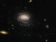 Hubble-Aufnahme der quallenähnlichen Spiralgalaxie JO201. (Credits: ESA / Hubble & NASA, M. Gullieuszik)
