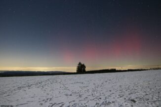 Polarlichter am 27. Februar 2023. (Credits: astropage.eu)