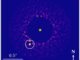 Der neu entdeckte Exoplanet HIP 99770 b (Kreis) am 29. Juli 2020, aufgenommen mit dem Subaru Telescope. (Credits: T. Currie / Subaru Telescope, UTSA)