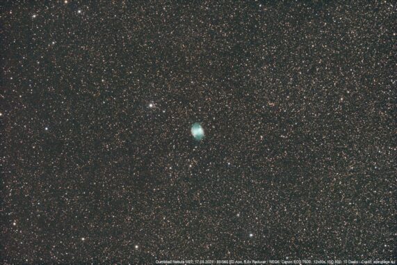 Der Hantelnebel M27. (Credits: astropage.eu)