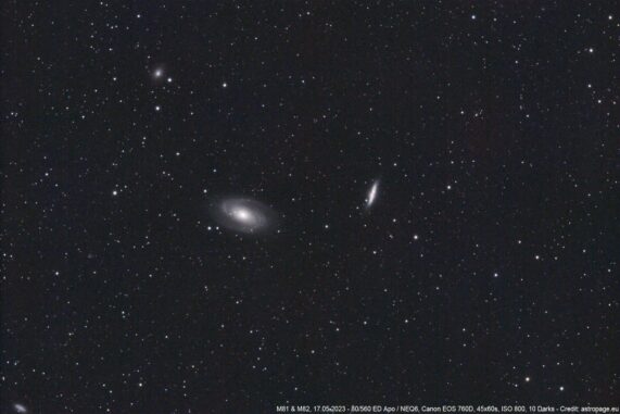 Die Galaxien M81 und M82. (Credits: astropage.eu)