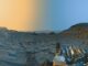 Curiosity-Panorama von Marker Band Valley auf dem Mars, aufgenommen am 8. April 2023. (Credits: NASA / JPL-Caltech)