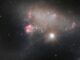 Hubble-Aufnahme der irregulären Galaxie Arp 263. (Credits: ESA / Hubble & NASA, J. Dalcanton, A. Filippenko)
