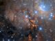 Das protostellare Objekt OH 339.88-1.26, basierend auf Daten des Weltraumteleskops Hubble. (Credits: ESA / Hubble & NASA, J. C. Tan (Chalmers Univ. & Univ. of Virginia)