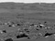 NavCam-Aufnahme eines Staubteufels auf dem Mars. (Credits: NASA / JPL-Caltech)