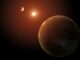 Künstlerische Darstellung von zwei der sieben Planeten im System Kepler-385. (Credits: NASA / Daniel Rutter)