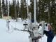 Aufbau des Experiments in einem Skigebiet bei Salt Lake City. (Credit: Singh et al.)