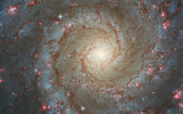 Hubble-Aufnahme von NGC 628. (Credits: NASA, STScI)