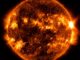Ein Sonnenflare, aufgenommen vom Solar Dynamics Observatory (SDO) am 5. August 2023. (Credits: NASA / GSFC / SDO)