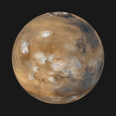 Der Mars, aufgenommen von der Raumsonde Mars Global Surveyor. (Credits: NASA / JPL / MSSS)