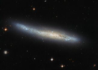 Hubble-Aufnahme der Spiralgalaxie NGC 4423. (Credits: ESA / Hubble & NASA, M. Sun)